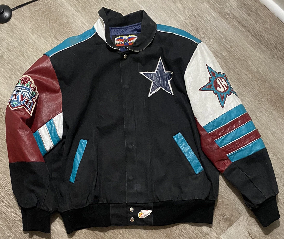Dallas cowboys hotsell leather championship jacket
