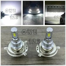 H4 9003 HB2 6000K White 40W CSP LED Headlights Bulbs Kit High Low Beam Canbus