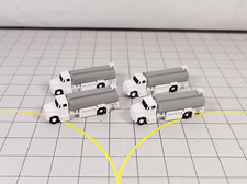 4x REFUELLING FUEL TRUCKS US Style Airport GSE Service Vehicles 1:200 Scale