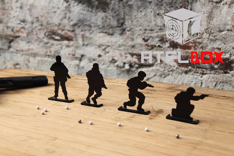 Human-like Soldier BB Gun For Steel Shooting Target Furnishings Spinner Target - Image 3 of 4