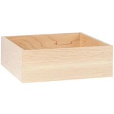 Cal-Mil Blonde 12" x 12" x 4" Maple Wood Merchandiser Box WS-21122317471