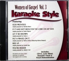 Women of Gospel Volume 3 Christian Karaoke Style NEW CD G Daywind 6 Songs