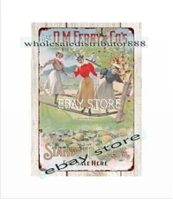 D.M. Ferry & Co's Standard Seeds farm gardening metal tin sign wall plaque