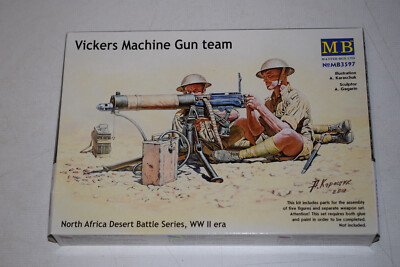 MB Master Box 3597 Vickers Machine Gun Team North Africa 1:35 NEU mit OVP