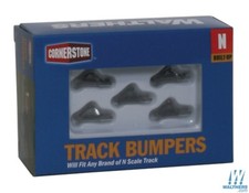 NEW Walthers Track Bumper Built-Ups Dark Gray Pkg 5 N Scale FREE US SHIP