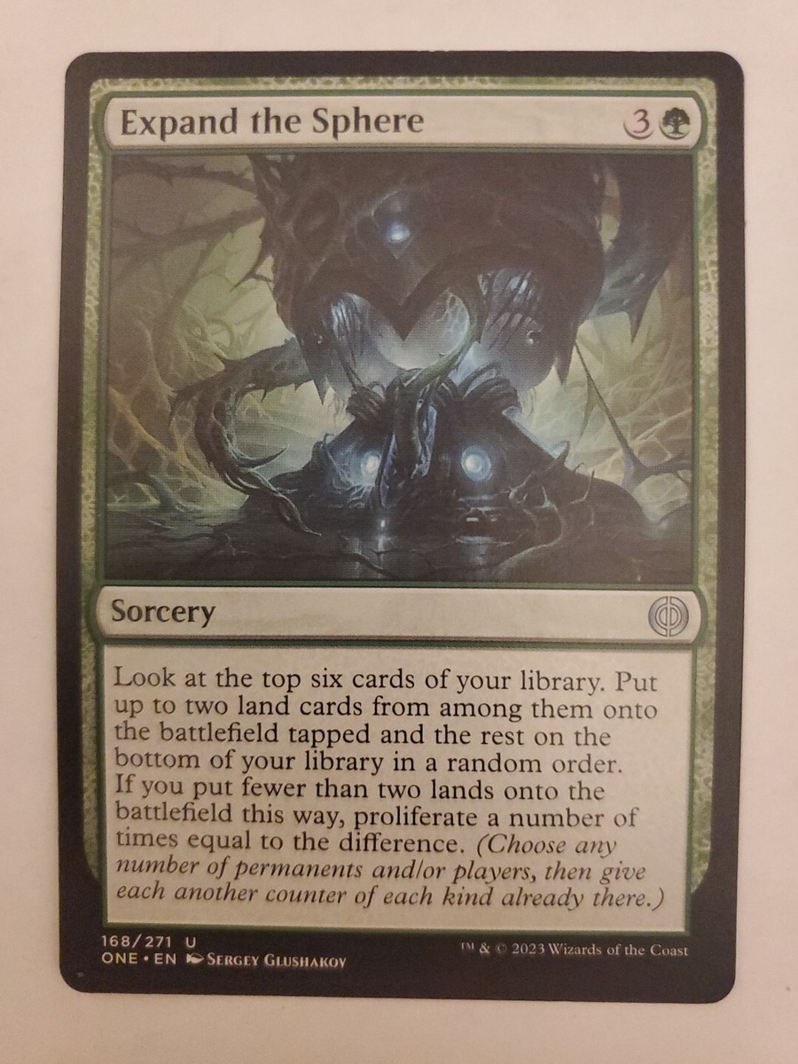 MTG Magic The Gathering Card Expand the Sphere Sorcery Green Phyrexia All  Will B | eBay