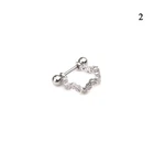 Hoop Earrings Ear Stud Ear Steel Barbell CZ Tragus Cartilage Helix Lobe Pierci ~