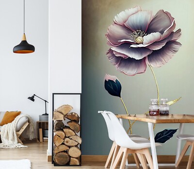 3D Flower Branch K1797 Wallpaper Mural Self-adhesive Removable Sticker Panda