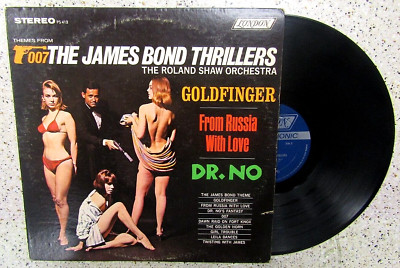 VINYL RECORD ALBUM,THEMES FROM 007,JAMES BOND,GOLDFINGER,DR NO,PS-412