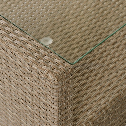 4-Pc Patio Wicker Rattan Sectional Set w/ Seat Cushions – Conversation Sofa - Picture 5 of 18