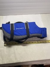 Dog Life Vest Jacket for Dogs With Rescue Handle Reflective Size  Small Blue
