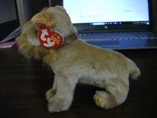 Ty Beanie Baby Schnitzel Schnauzer Dog 2002 Retired 10 year anniversary Hang Tag