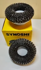 SYNOSHI 4” Steel Brush Heads for Heavy-Duty Cleaning Set of Two - New in box