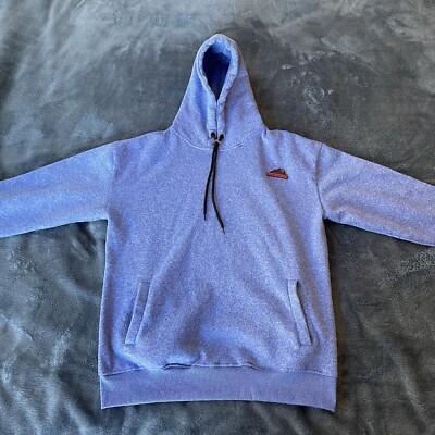 Reason Brand Co. Long Sleeve Blue Hooded Pullover Sweatshirt XL