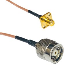 RG316 SMA FEMALE FLANGE to RP-TNC MALE RF Cable Rapid-SHIP LOT