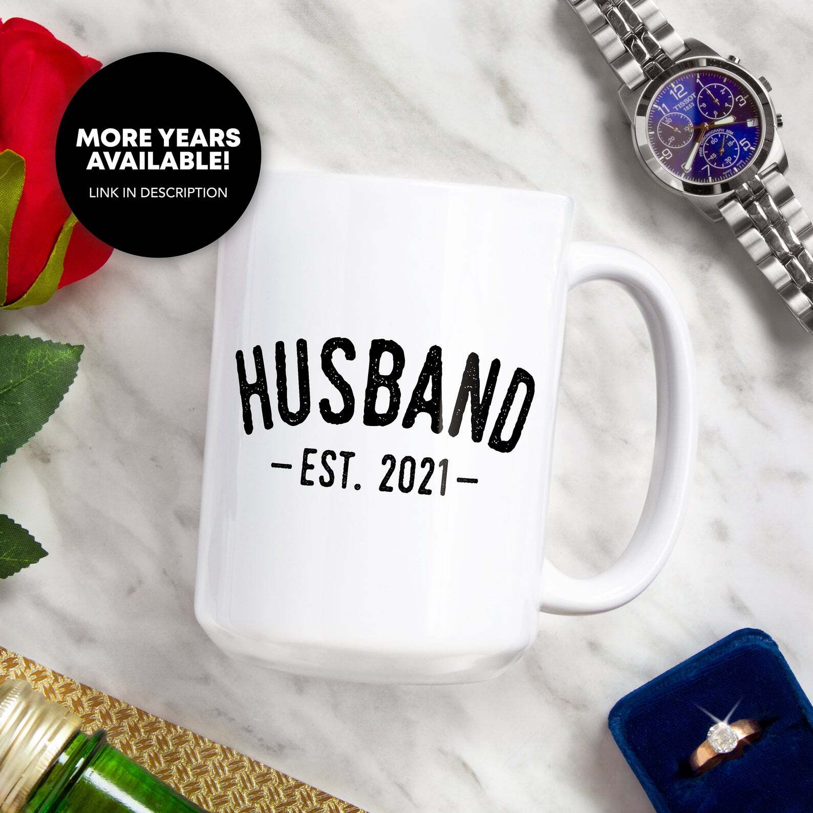 Husband Est 2021 Coffee Mug Promoted To Husband New Husband Gift Husband To Be
