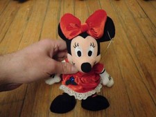Walt Disney Store Minnie Mouse Birthstone December Bean Bag Toy NWT