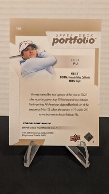 24 Upper Deck Golf Portfolio Color Portraits