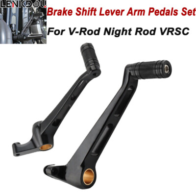 Brake Lever Shift Arm Pegs Pedals For Harley Night Rod VRSC Special V-Rod Black