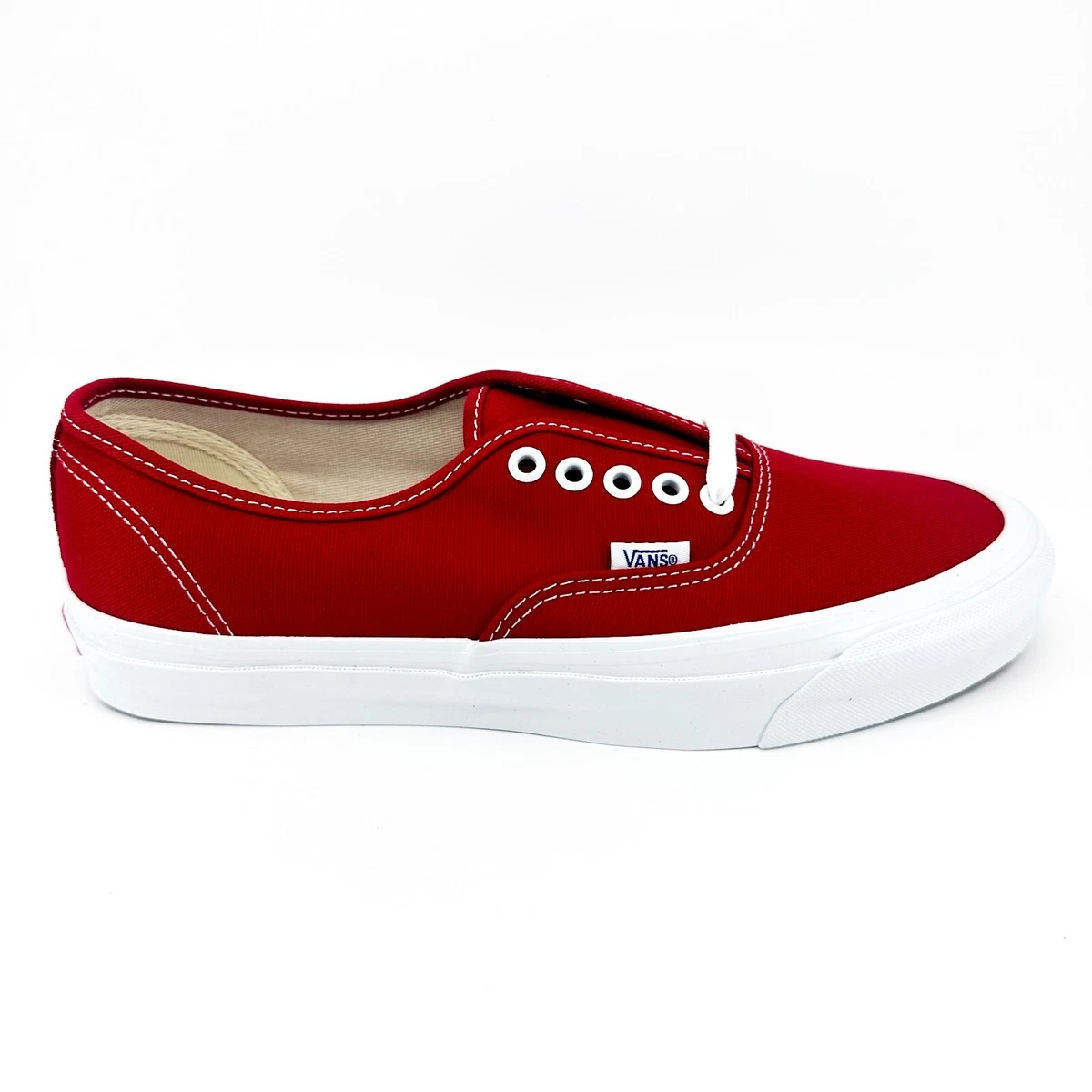 Vans Vault OG Authentic LX (Canvas) Red True White Mens Casual