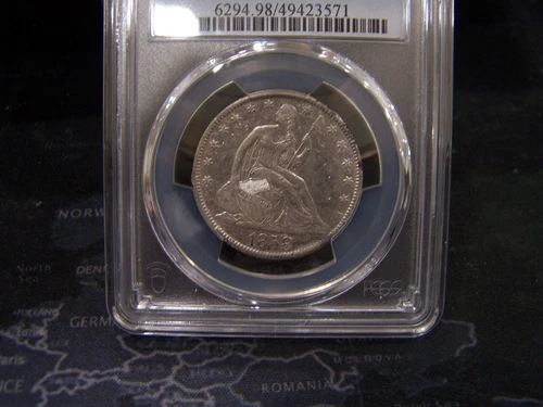 1858 O SEATED LIBERTY HALF DOLLAR PCGS XF DETAILS