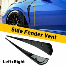 For 16-20 Honda Civic Gloss Black Type-R Side Fender Vent Air Wing Cover Trim