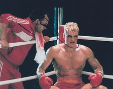 DOLPH LUNDGREN SIGNED 8X10 PHOTO DRAGO ROCKY STALLONE EXPENDABLES PROOF COA 