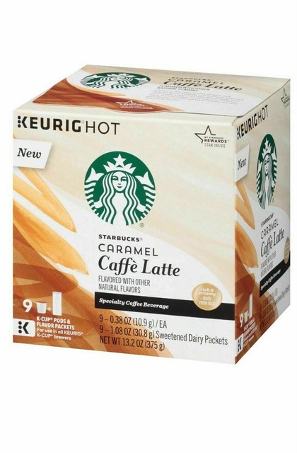 starbucks caramel caffe latte 2 step k cups