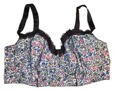 Freya Floral Print Bra Size 38F Underwire Multicolor