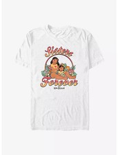 Disney Lilo Stitch Sisters Forever T Shirt Size S - 5XL Gift For Friends