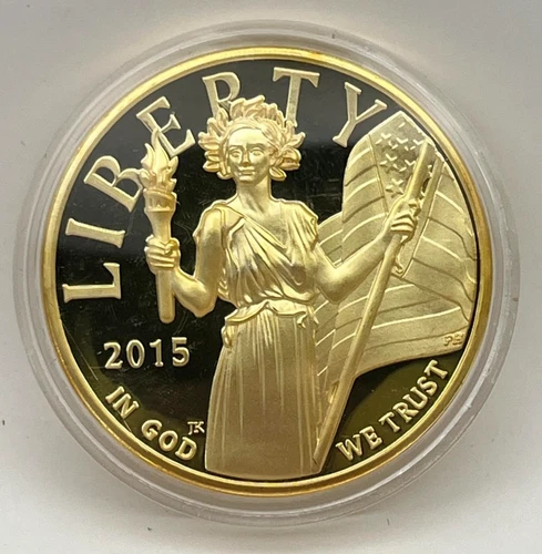 2015  American Liberty 24K Gold Layered Plated Coin American Mint
