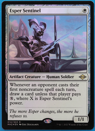 Esper Sentinel FOIL Modern Horizons 2 PLD Artifact Rare CARD (498016) ABUGames