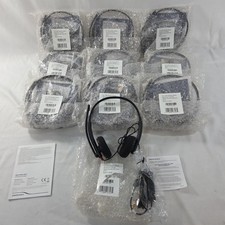 Plantronics Blackwire C320-M Black Headband Dual Headsets USB Microphone Lot x10