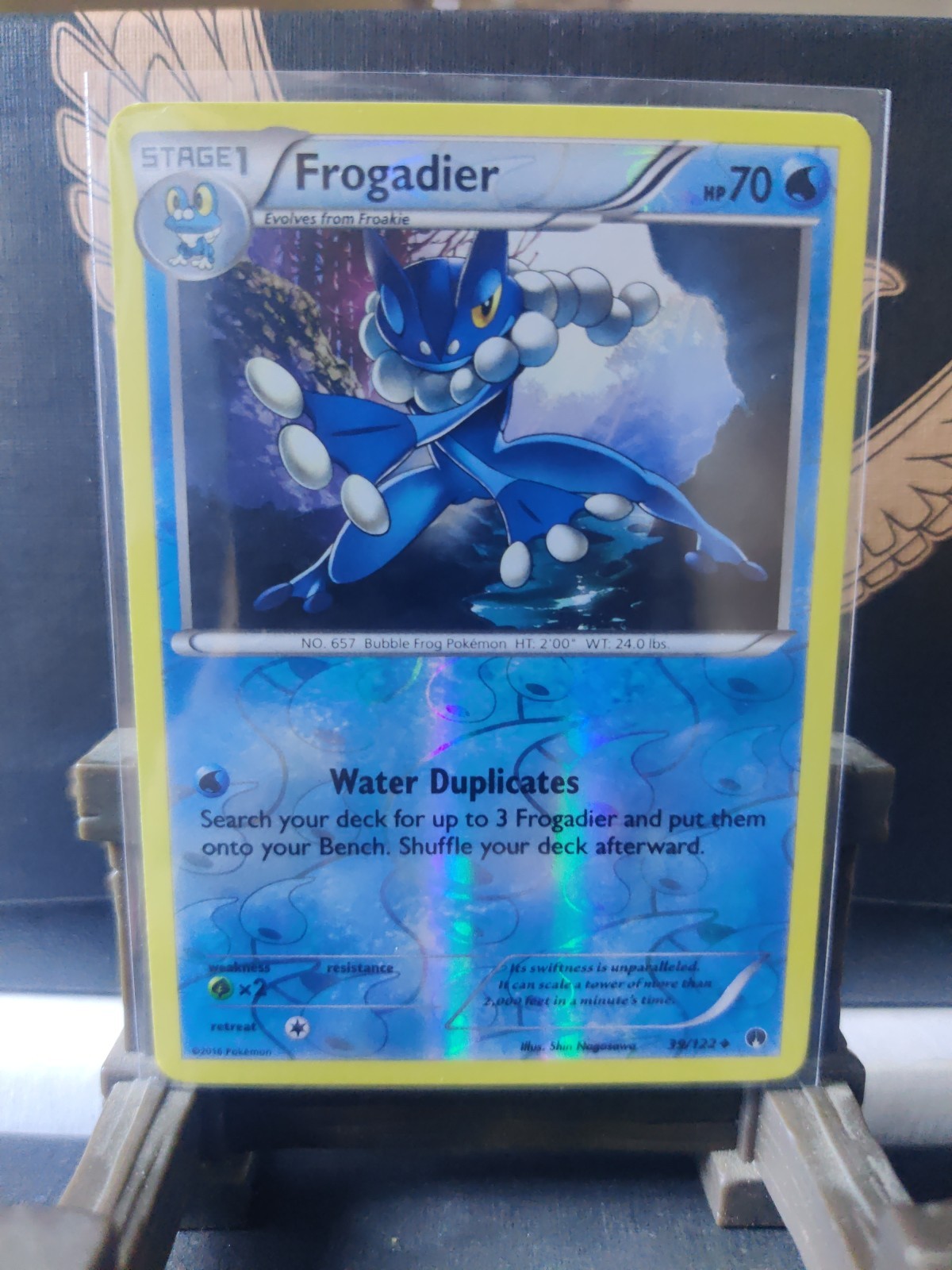 Pokemon Frogadier Reverse Holo Uncommon Card 39/122 XY Breakpoint