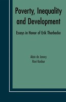 Alain De Janvry (U. A.) | Poverty, Inequality And Development | Taschenbuch