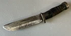 Vintage WW2 US Military Cattaraugus 225Q Unusual Fighting Knife As Is Must See