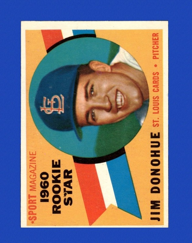 1960 Topps Set-Break #124 Jim Donohue EX-EXMINT *GMCARDS*