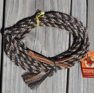 Jose Ortiz 1/4'' Mane Hair Get Down Rope 4 x 16' - Black/White & Black/Sorrel