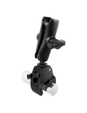 RAM Medium Tough-Claw Handlebar / Rail Mount with 1" Ball and Double Socket Arm
