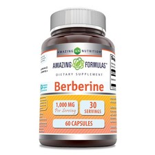 Berberine 1000Mg Supplement 60 Capsules Non Gmo Gluten Free Made In Usa