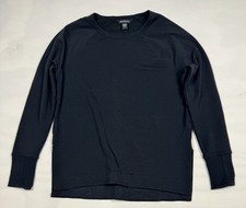 Athleta Long Sleeve Sweater Black Women s S Thumbholes