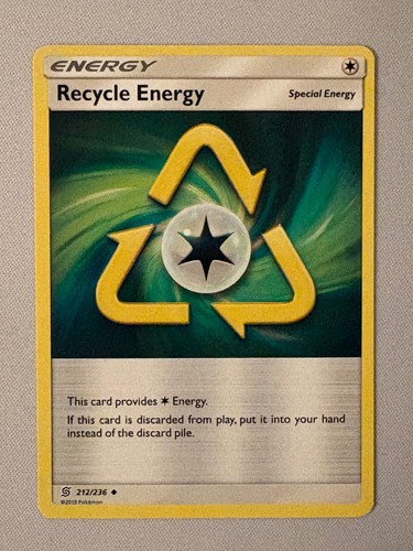 RECYCLE ENERGY 212/236 UNCOMMON UNIFIED MINDS POKEMON LP