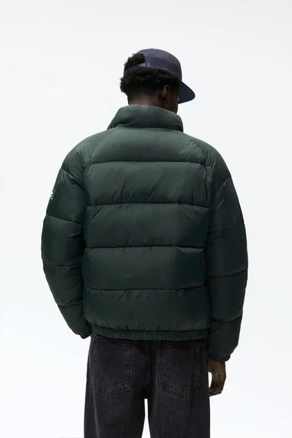 Zara water-repellent puffer jacket XL dark green 6985/303/516 thumbnail 7