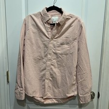 American Eagle Classic Fit Button Down Shirt Men’s M Pink Cotton
