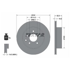 2x Bremsscheibe hinten für Nissan X-Trail T31 1 T30 2 | 26231862