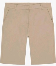 IZOD Girls Khaki Bermuda Skinny Shorts Sz 11 School Uniform