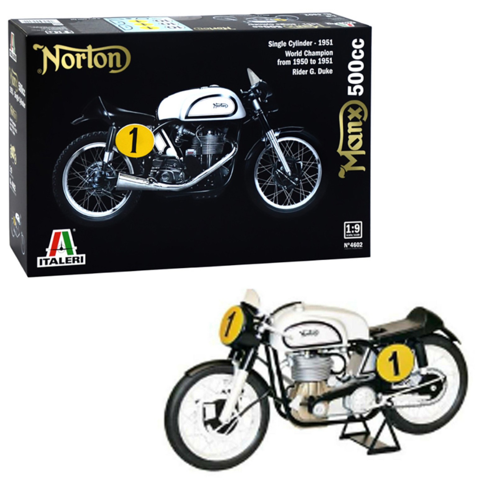 Italeri 4602 Norton Manx 1951 (1:9 Scale) - Image 9