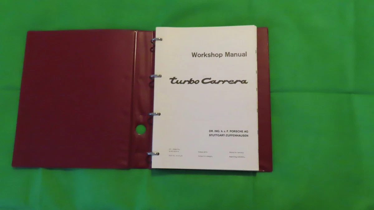 Repair Manuals & Literature for Porsche 930 for sale | eBay