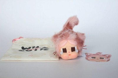 Pop Mart Crybaby Wild But Cutie Pink Cat Plush Magnetic Pendant