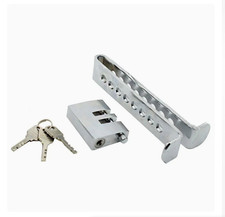 Car Stainless Brake Clutch Pedal Lock Steering Wheel Lock Security Anti-Theft UK